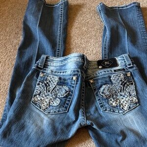 Rare long tall Miss Me jeans rare bling 32